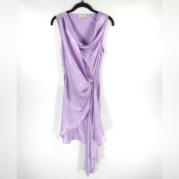 NWT TORN by RONNY KOBO‎ Satin FREYA DRESS ORCHID BLOOM 10-8331SBJ Sz S - Picture 4 of 15